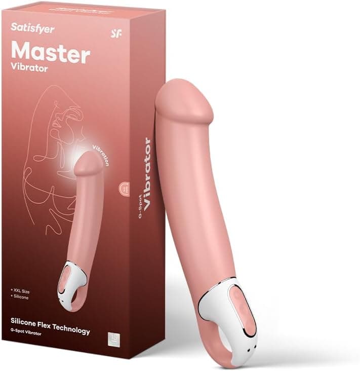 Satisfyer G-Punkt-Vibrator Vibes Master | Dildo &amp; Vibrator für die Frau | Leise und starke Klitoris-Stimulation | Erotisches Sex-Spielzeug | Stimulator für Sie | Wasserdichtes (IPX7) Sex-Toy