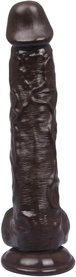 27cm XLL Realistischer Dildo mit Starker Saugnapf, Dilos Sexspielzeug für Frauen, Männer Analdildo Anal Plug, Dildo Groß Lang Sex Toyset for Women (Schwarze Schokoladenfarbe)