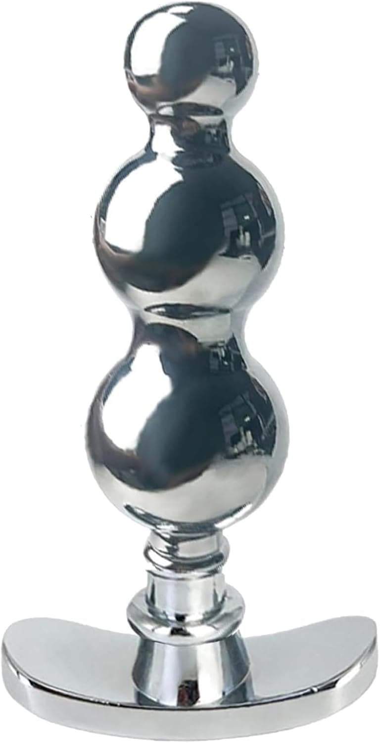 Schwerer Analplug Edelstahl Analkugeln Analdildo Gay SM Analdilatator XL Buttplug Anal Haken Prostata Stimulator Analperlen Masturbation Sexspielzeug für Frauen Männer (Groß)