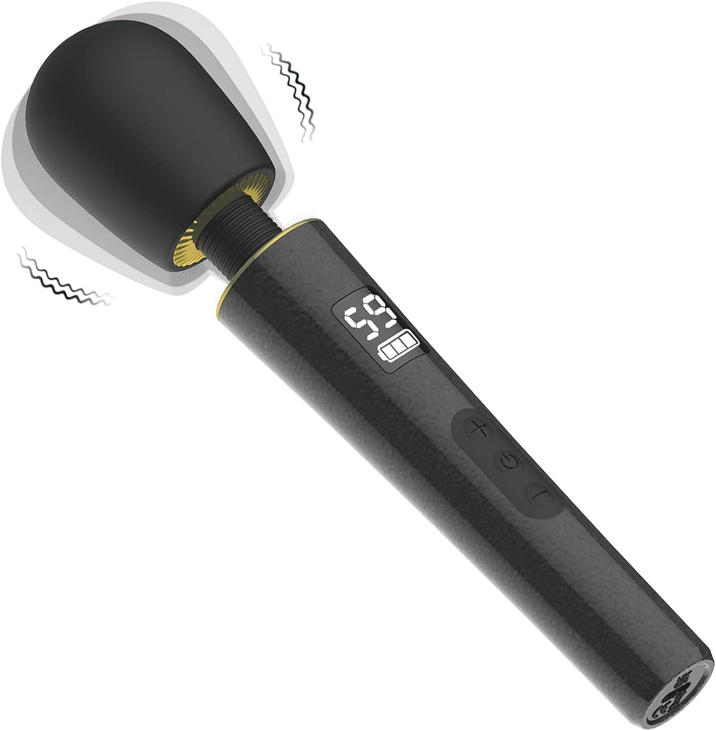 Vibration für Frauen Mini Vibrator Tragbar Massagestab G Punkt Vibratorensets für Frauen Klitoris Stimulator mit 9 Vibrationsmodi Leise Klein Wand Vibrator Sexspielzeug für Frau Paare(Schwarz)