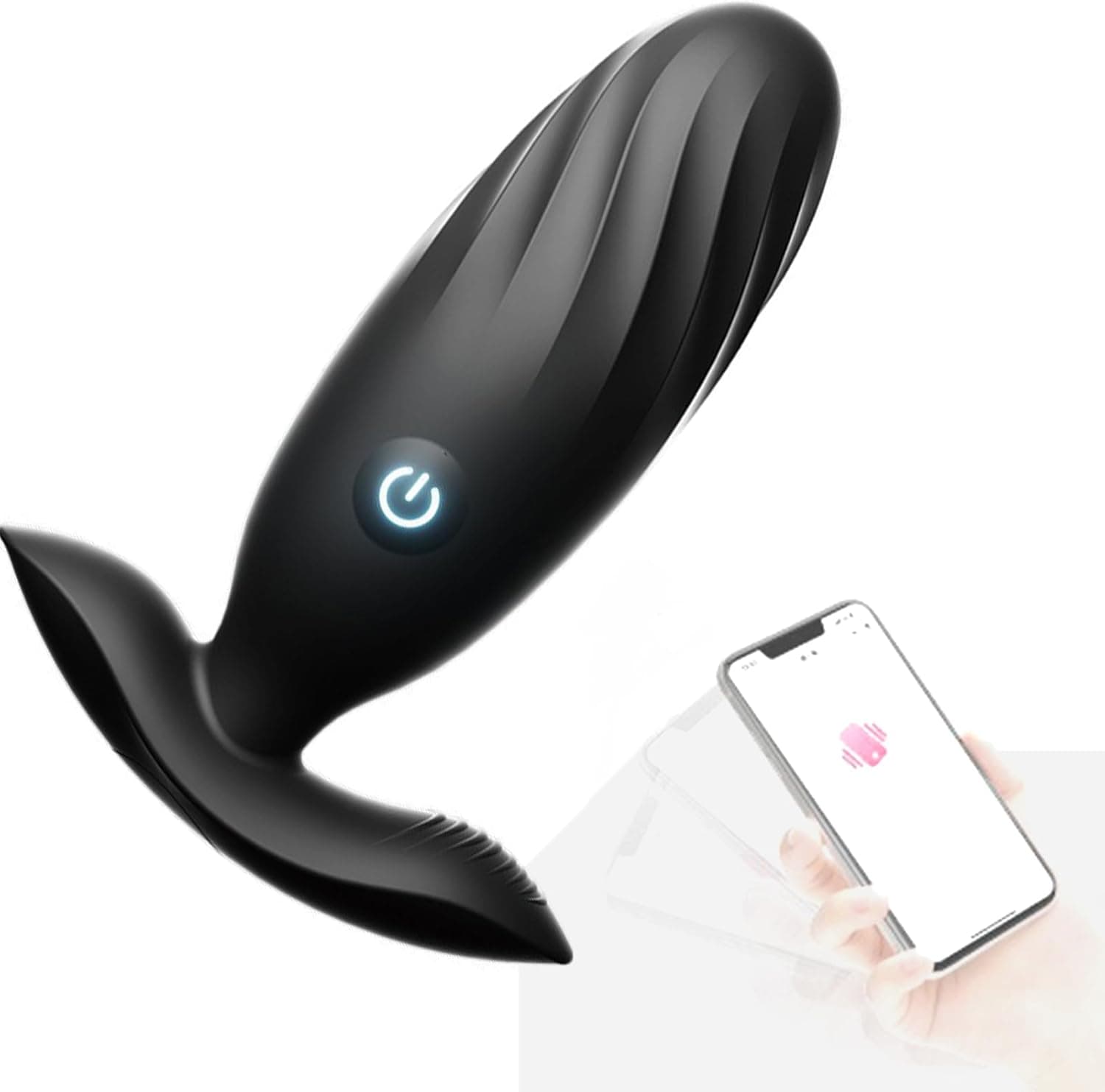 Jinqian Tragbarer Analplug Anal Vibrator mit APP Fernbedienung 9 Vibrationsmodi für Prostata Stimulation G Punkt Vibration Massager Butt Plug Analdildo Sexspielzeug Analvibratoren für Mann Frau