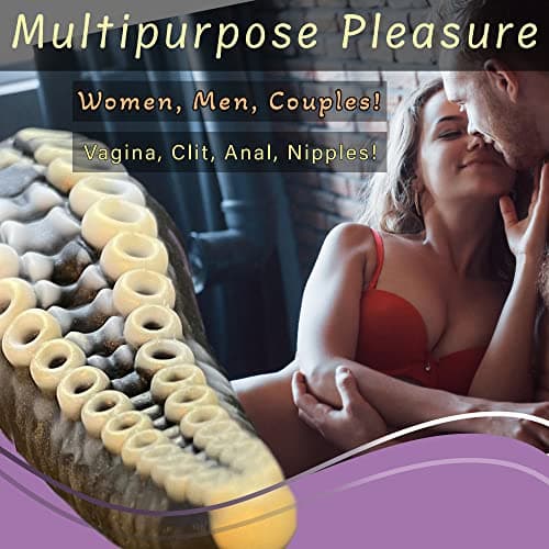 Fantasy Tentacle Dildo Hand-Painted Silicone with Suction Cup — 8.6in