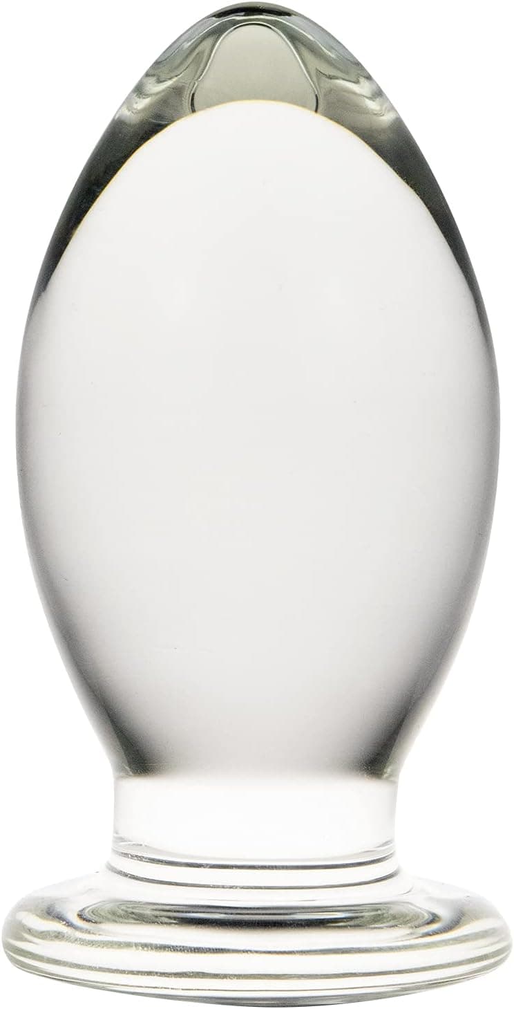 SXOVO Glas Butt Plug, Clear Anal Plugs Butt Plug Kristallglas Dildo Anal Klassische Dildos Anal Dildo Anal Toys Sexspielzeug für Männer und Frauen, Erwachsene Paare, Einsteiger (S)