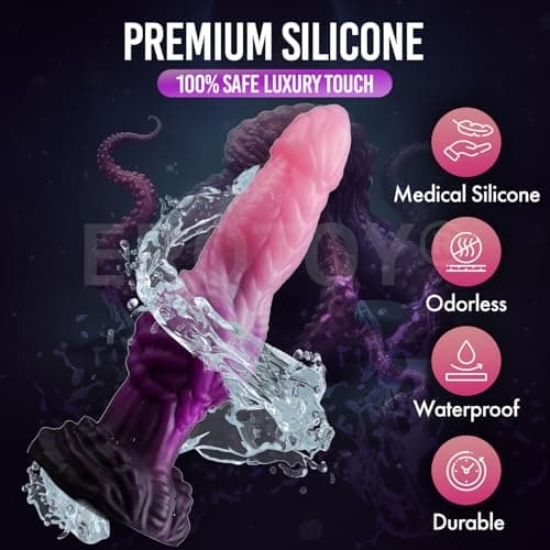 DrakoPod Fantasy Dragon Dildo with Knot — 7.2in