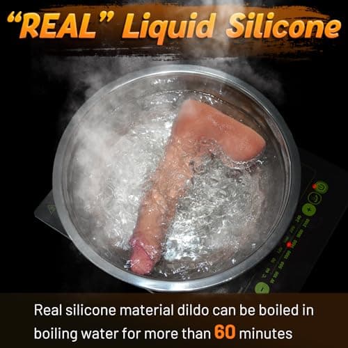 9" Black Liquid Silicone Dildo — 1.9" Diam