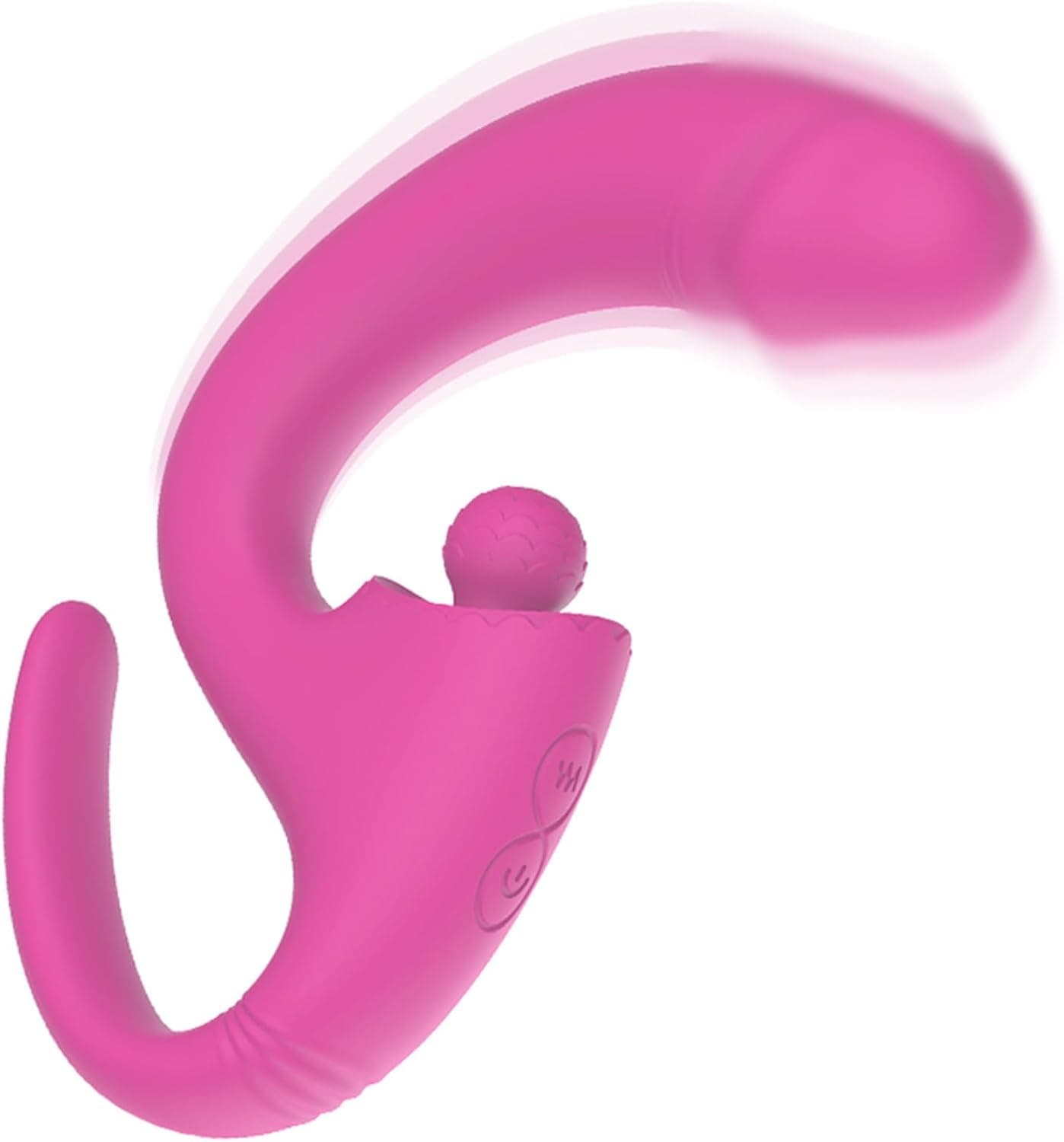 G Punkt Vibratoren für Frauen Klitoris Stimulator 2in1 Dildo Vibrator 10 Vibrationsmodi Vibratorensets für frauen Silikon Massagestab Fickle Maschine für Frauen Sex Spielzeug Pink