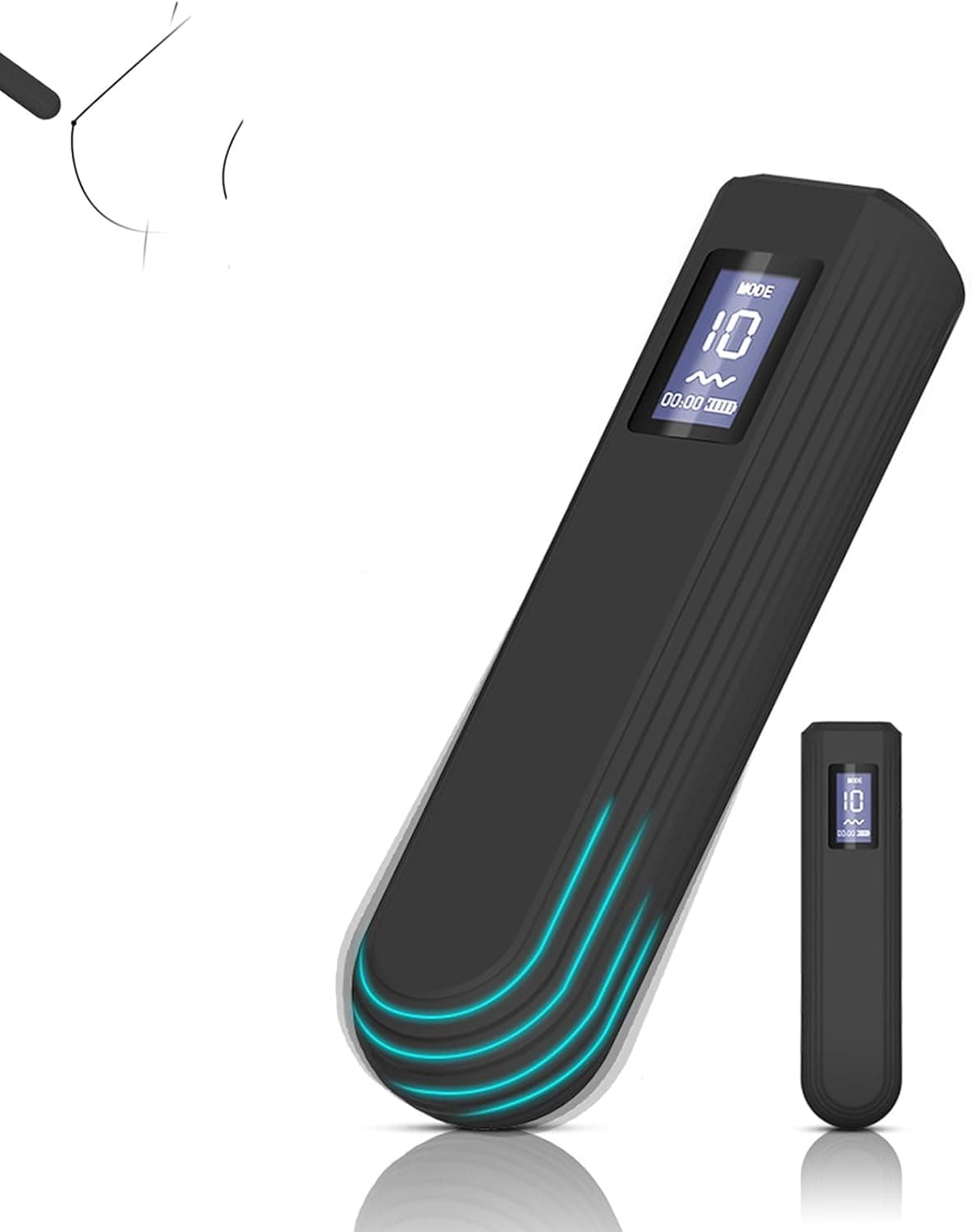 Jinqian Leise Stark VibratorSex Spielzeug für die Frau,Mini Vibration für Frauen mit 10 Vibrationsmodi und LCD-Anzeige Massagestab G-punkt Klitoris Tragbare Minivibrator Frau Sex Toys