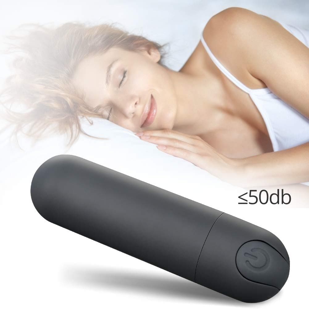 SXOVO 10 Vibrationsmodus Minivibrator, Wiederaufladbar Clitoral G-punkt Vibrierende Bullet Vibrator, Wasserdichte kraftvolle Stimulation Tragbare Massager für Paar Reise (Schwarz)