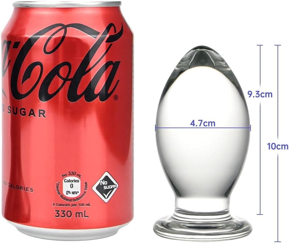 SXOVO Glas Butt Plug, Clear Anal Plugs Butt Plug Kristallglas Dildo Anal Klassische Dildos Anal Dildo Anal Toys Sexspielzeug für Männer und Frauen, Erwachsene Paare, Einsteiger (S)