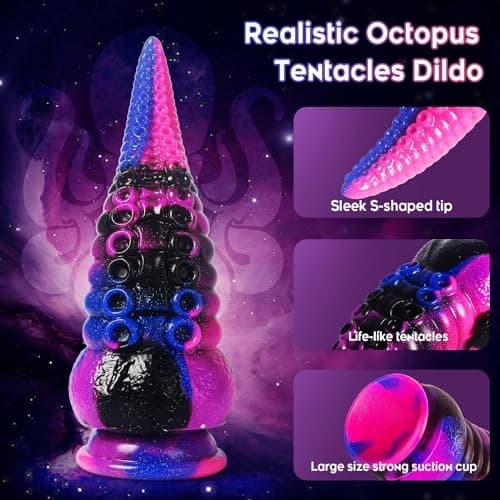Monster Tentacle Fantasy Dildo with Suction Cup — 8.7in