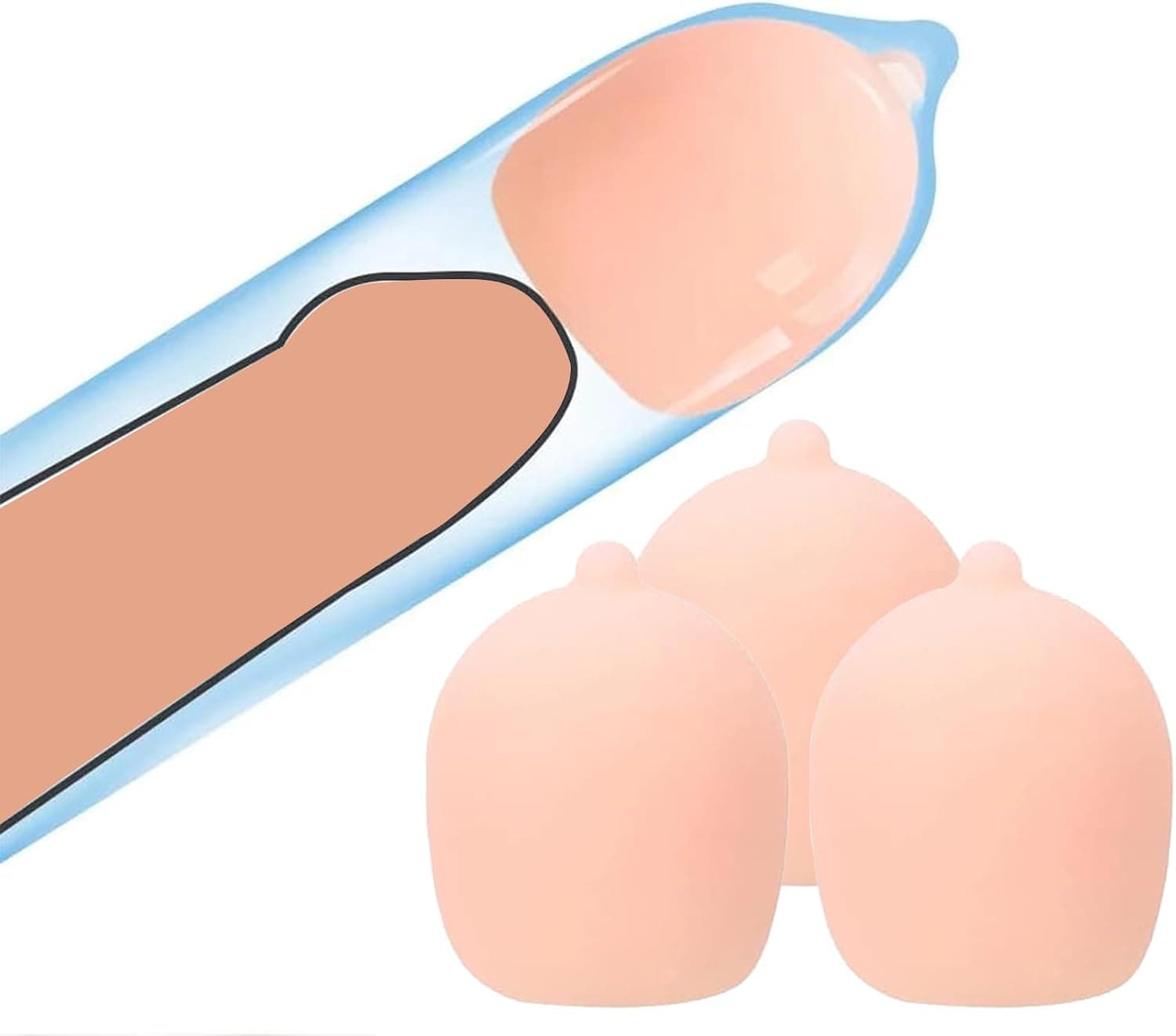 Penis Abdruck Pension Verlängerung Penisklemme Pension Vergrößerung Manschette Penisverlängerung Vagina-Abdruck-Set Pension Sleeve Schwanzvergrößerung Männer Penissleeve Penis-Sleeve Silicone