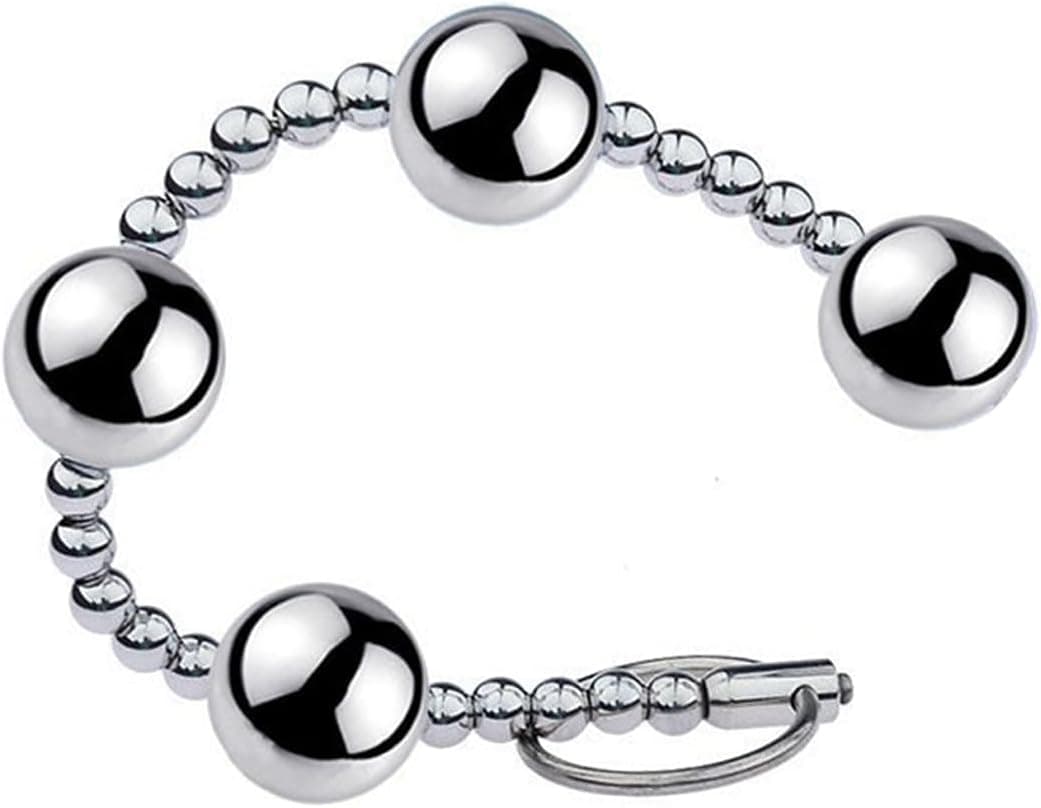 4-Kugel Metall Analperlen，Analplug Set Anal Plug für Frauen，Metall Analplug，für Vaginal und Anal Dehnung mit Ringdesign Prostata Stimulation，für Frauen Männer，Sexspielzeug，Analtrainer für Intensiven