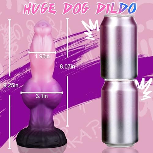 Monster Horse Knot Fantasy Dildo Wolf — 9.25in