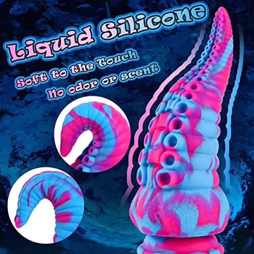 Monster Octopus-Shape Tentacle Fantasy Dildo — 8.7in