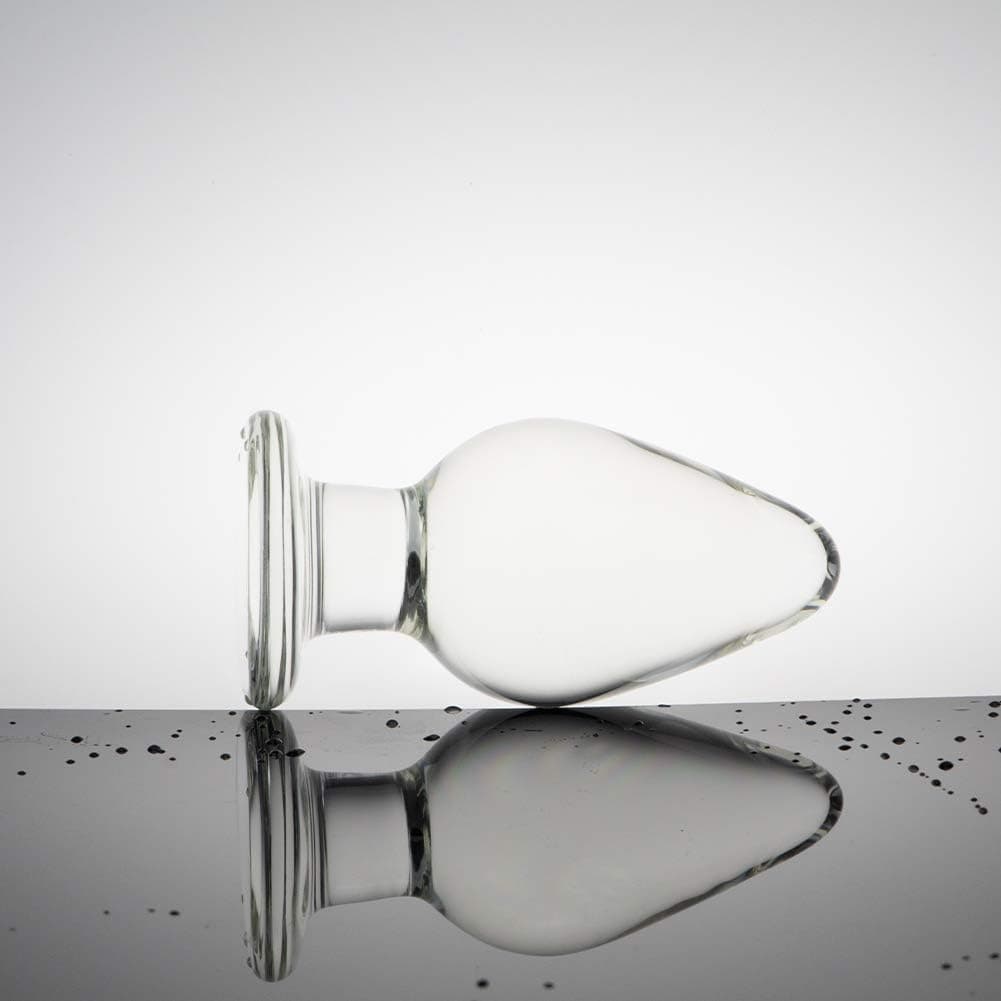 Roluck Analplug mit Stoss Kegel Glas Kristall Butt Plug Analsexspielzeug für Frauen Männer