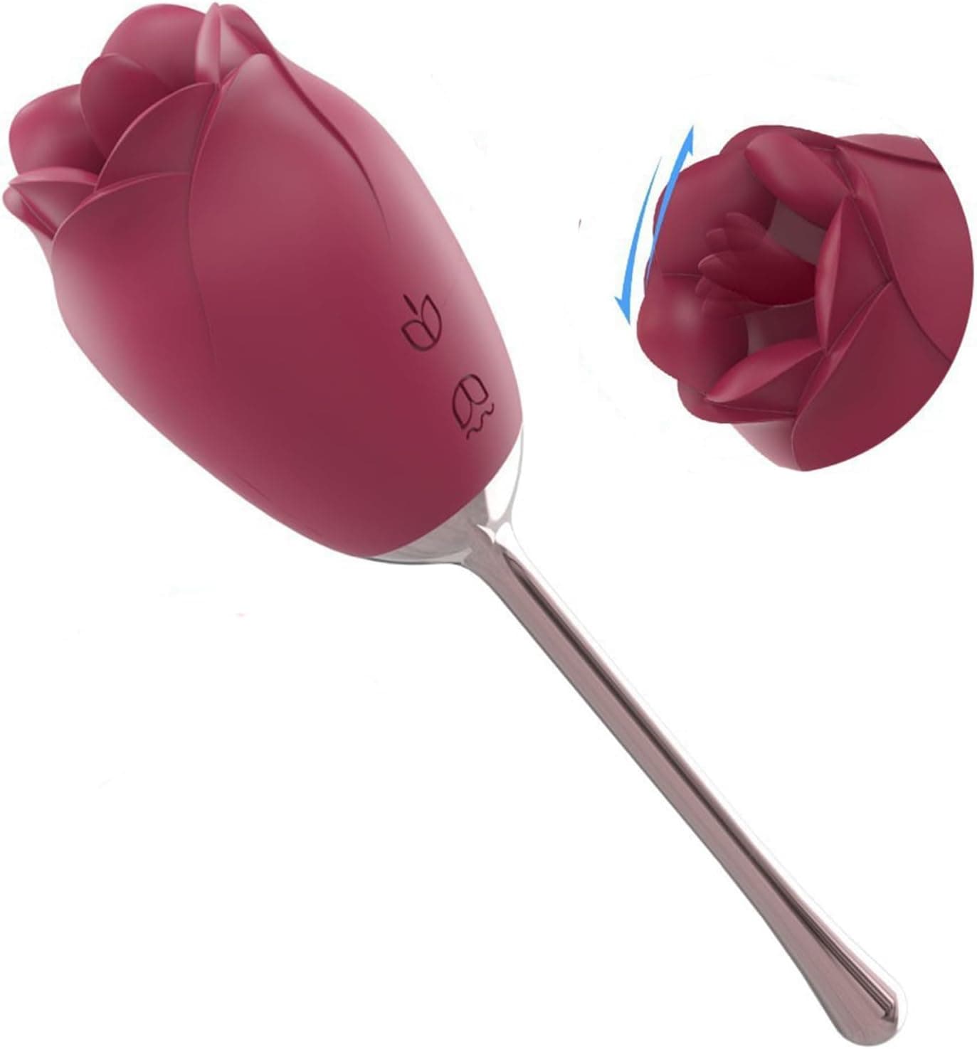 Jinqian Zunge Lecken Vibrator Sex Spielzeug für die Frau,G Punkt Vibratoren mit Klitorisstimulation Vibration für Frauen mit 9 VibrationModi Leise Stark Massagestab für Frauen Sex