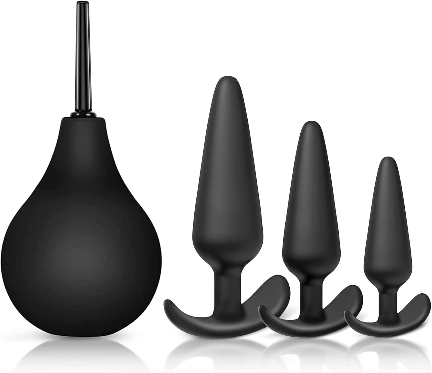 Anal-Plugs &amp; Intimdusche Wieder Verwendbar &amp; Hygienisch, Anal Plug 3 Größen für Anfänger &amp; Fortgeschrittene