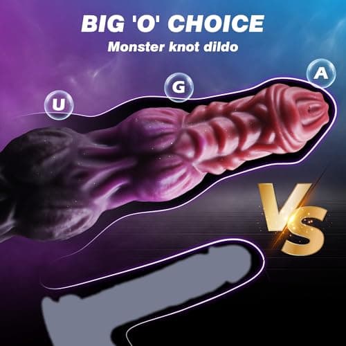 Squirting Double Knot Dragon Fantasy Dildo — 9.6in