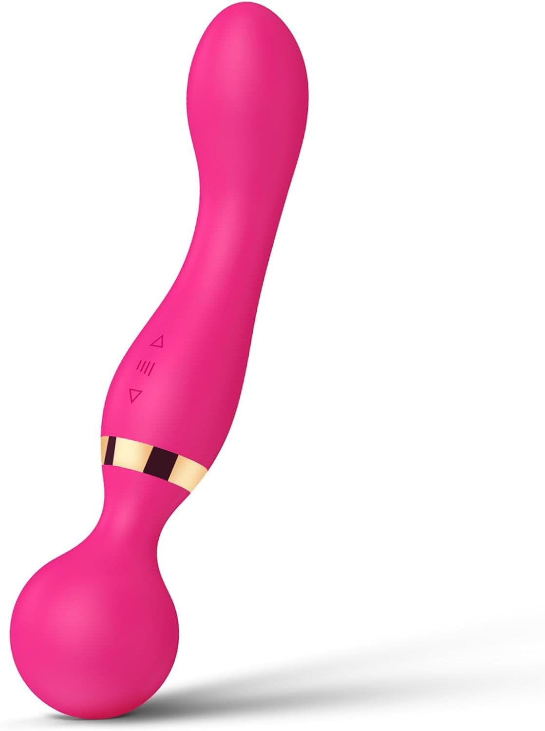 Silikon Doppelkopf Vibratoren AV Massagestab mit 10 Vibrationsmodi Klitoris Stimulator Prostata Massage Massagegerät Leise Wasserdicht G-Punkt Erotic Sex spielzeug für Frauen Paare(Rot)