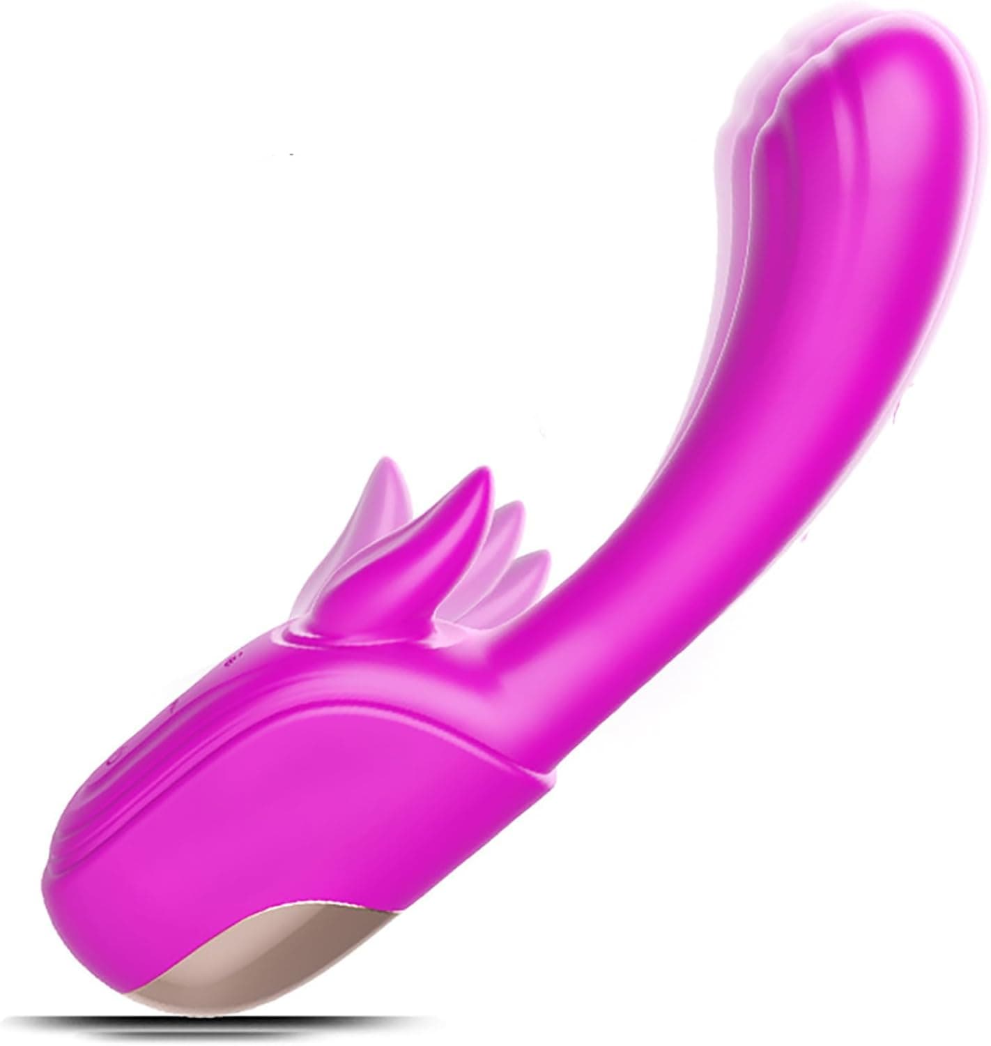 Klassischer Vibrator mit Stoßfunktion für Sie Klitoris Zungenlecken Stimulator 2 in 1 G Punkt Vibratoren mit 12 Vibrationsmodi Vaginaler Massagestab Sex Spielzeug für die Frau Paare