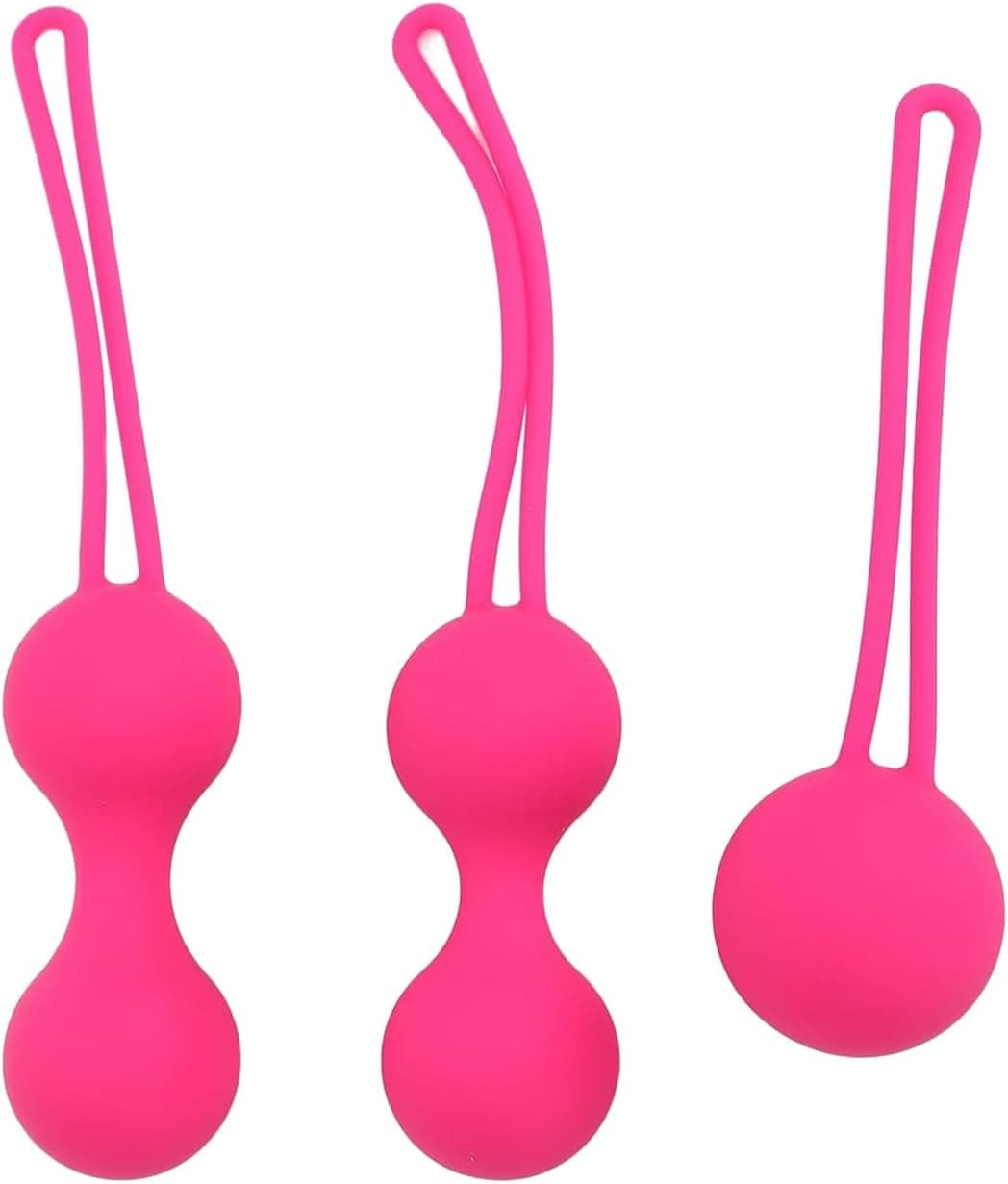 Premium Liebeskugeln 3er Set, Perfekt für Frauen Zum Beckenbodentraining, Beckenbodentrainer - Stärkung der Vaginalmuskulatur &amp; Training, Silikon,Wasserfest