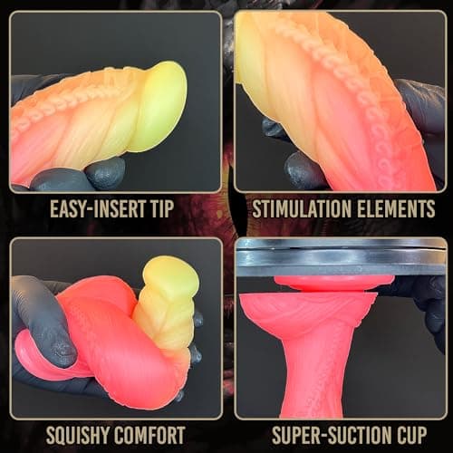 Fantasy Monster Dragon Dildo with Balls — 7.5in