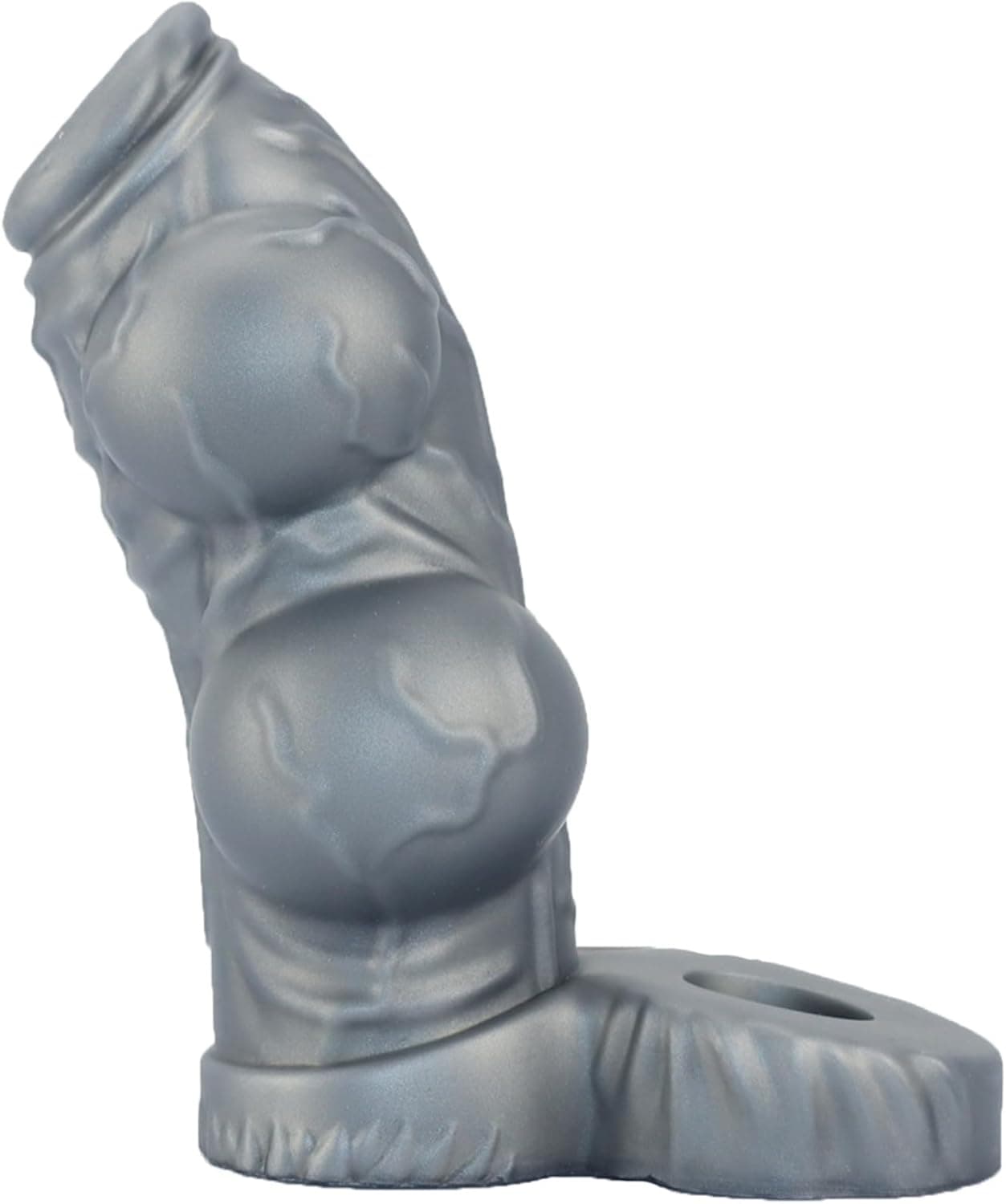 17cm Realistischer Penishülle Animal Dog Knot Dildo Penismanschette mit Hodenring Silikon Penis Sleeve zür Penisverlängerung Verzögerung Ejakulation Cock Sleeve Sex Spielzeuge für Männer Paare