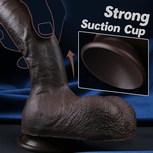 Sexgene 9" Realistic Black Dildo Suction Cup