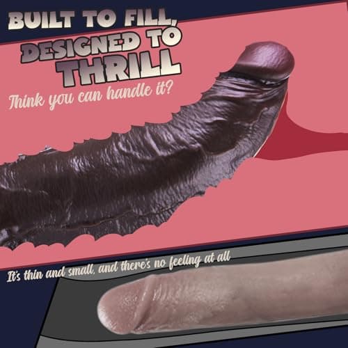 TMTOCOMX 9" Black Dual Density Silicone Dildo