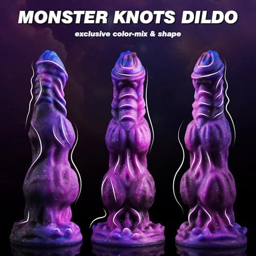 Monster Horse Fantasy Dildo with 2 Knots — 9.6in
