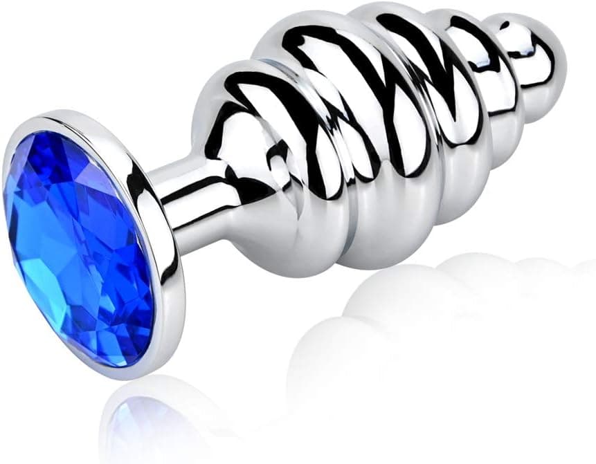 SXOVO Groß + Medium + Klein Butt Plug Metall Analplugs Set mit Edelstein Sex Toys Sexspielzeug für Männer und Frauen