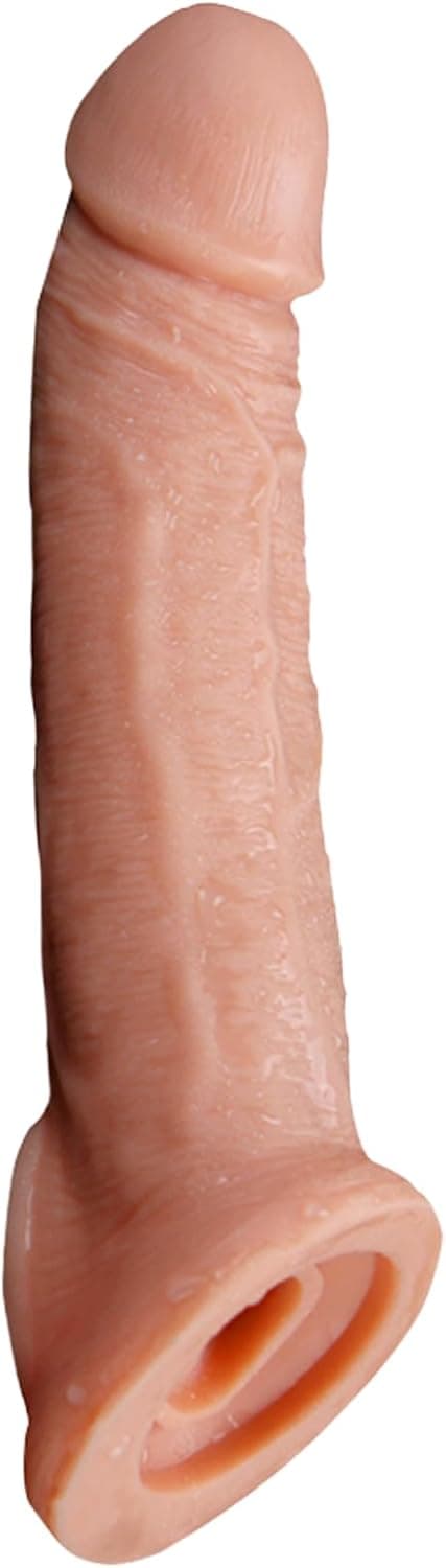 Penishülle Penismanschetten Penis Sleeve für Penisverlängerung Penisvergrößerung,Penis Hülle mit Aussehen Sex Spielzeug ab 18 für Paare extrem (Fleischfarbe)