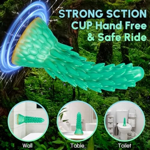 Dragon Monster Fantasy Dildo with Barbs — 7.7in