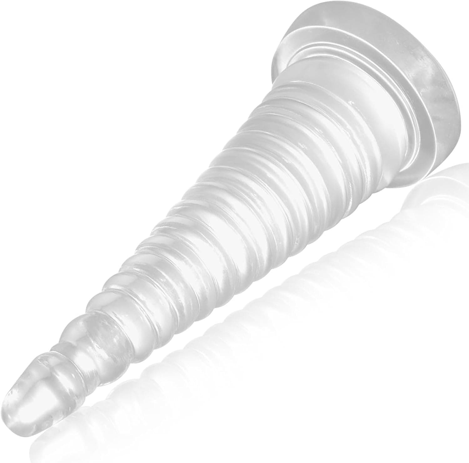 Sexspielzeug für Frauen Männer 9,05 Zoll Riesige Analperlen Butt Stecker mit starker Saugtasche G-Spot Dildo Vaginale Prostata Massage Stimulation Anus Öffnung Trainer Butt Stretcher - Klar
