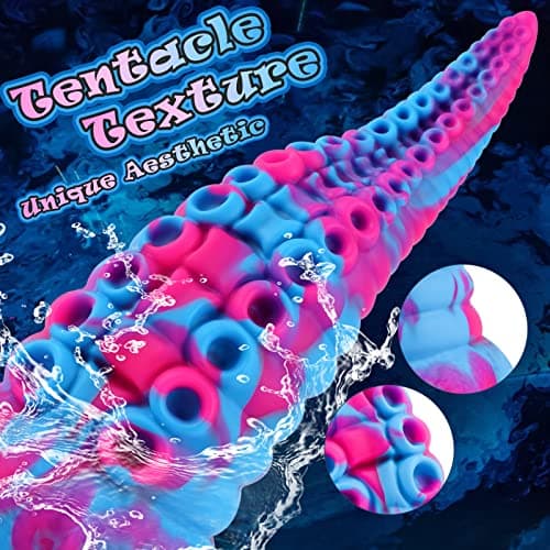 Monster Octopus-Shape Tentacle Fantasy Dildo — 8.7in