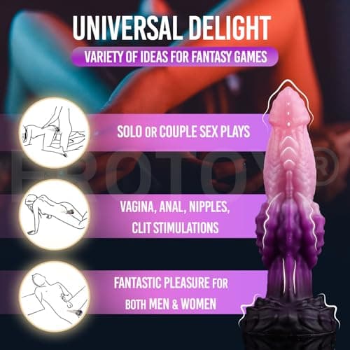 DrakoPod Fantasy Dragon Dildo with Knot — 7.2in