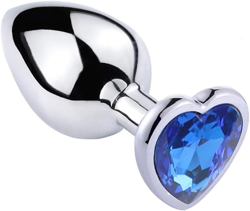 SXOVO Analplug Metall Analplugs Butt Plug mit Kristall Sex Toys … (Klein, Rosa)