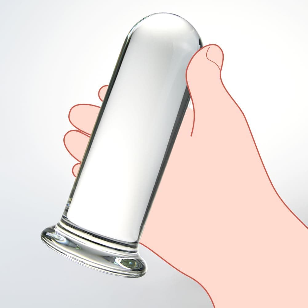 Glas Dildo Buttplug Trainer, G-Punkt Stimulator, Roluck Kristall Analplugs für Frauen und Männer Anal Sexpielzeug