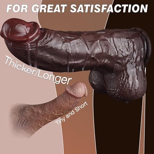 BBC 8.8" Black Dildo — 2.61" Diam