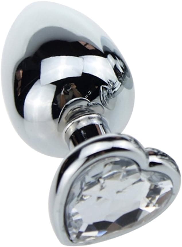 SXOVO Analplug Metall Analplugs Butt Plug mit Kristall Sex Toys … (Klein, Rosa)