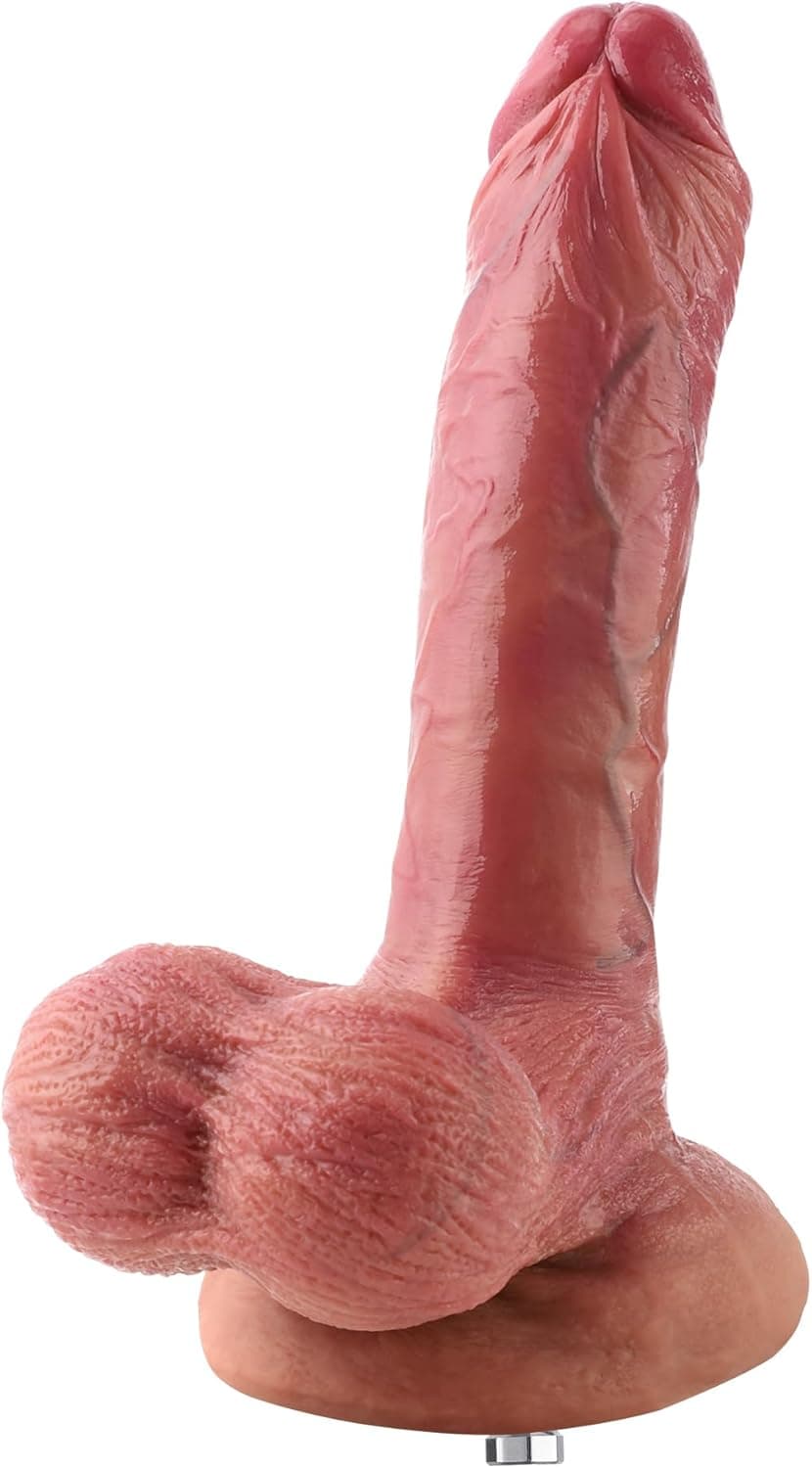 Hismith Silicone Dildo with KlicLok System for Premium Sex Machine - Realistic Dual Density Dildo for Men Women Couple