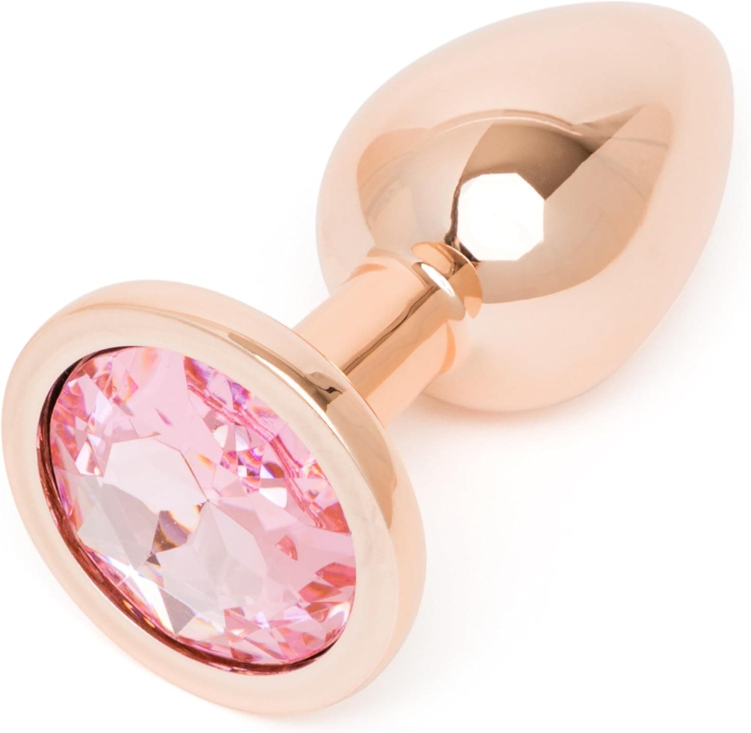 Lovehoney Rose Gold Butt Plug 2.5 Pink Gem