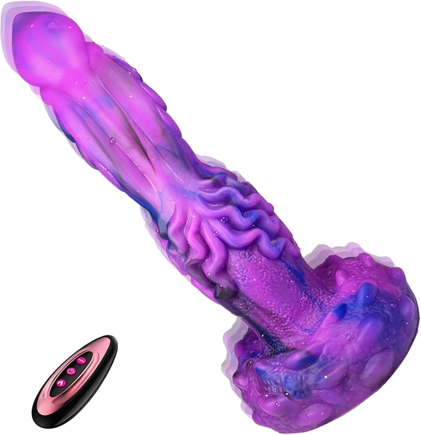 Anal Dildo Alien Vibrator Mit 7 Teleskopmodus &amp; 10 Vibrationsmodi, Anal Plug Sex Spielzeug für die Frau Paara, Fantasy Monster Knoten Dildo Prostata Stimulation Männer Bad Dragon XXL-Dildo