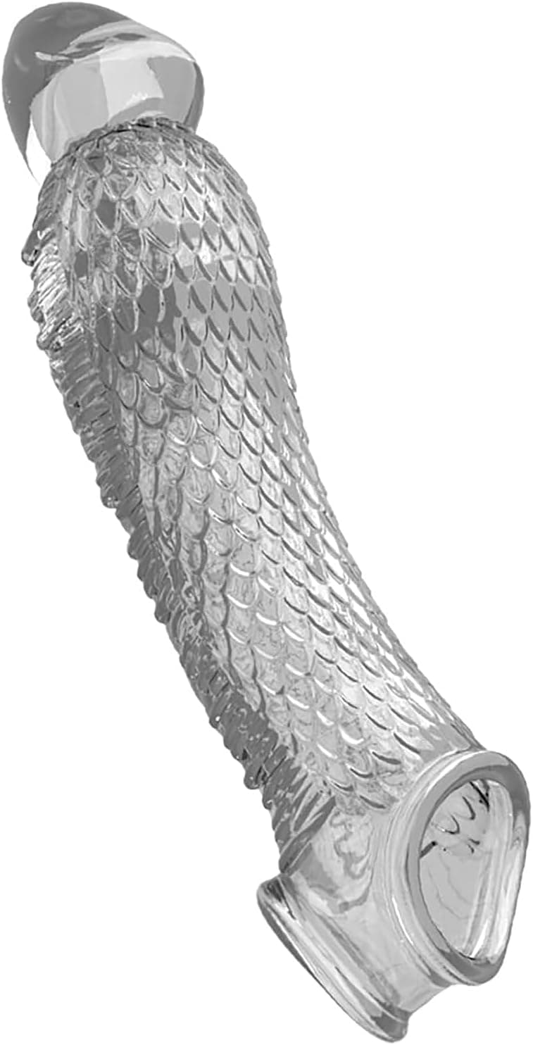 Penismanschetten mit Rutschfest Hodenring Penishülle Penis Sleeve Penis Extender für Penisvergrößern und Penisverlängerung Penismanschetten Dildo mit Hodenring für Verzögerung Ejakulation