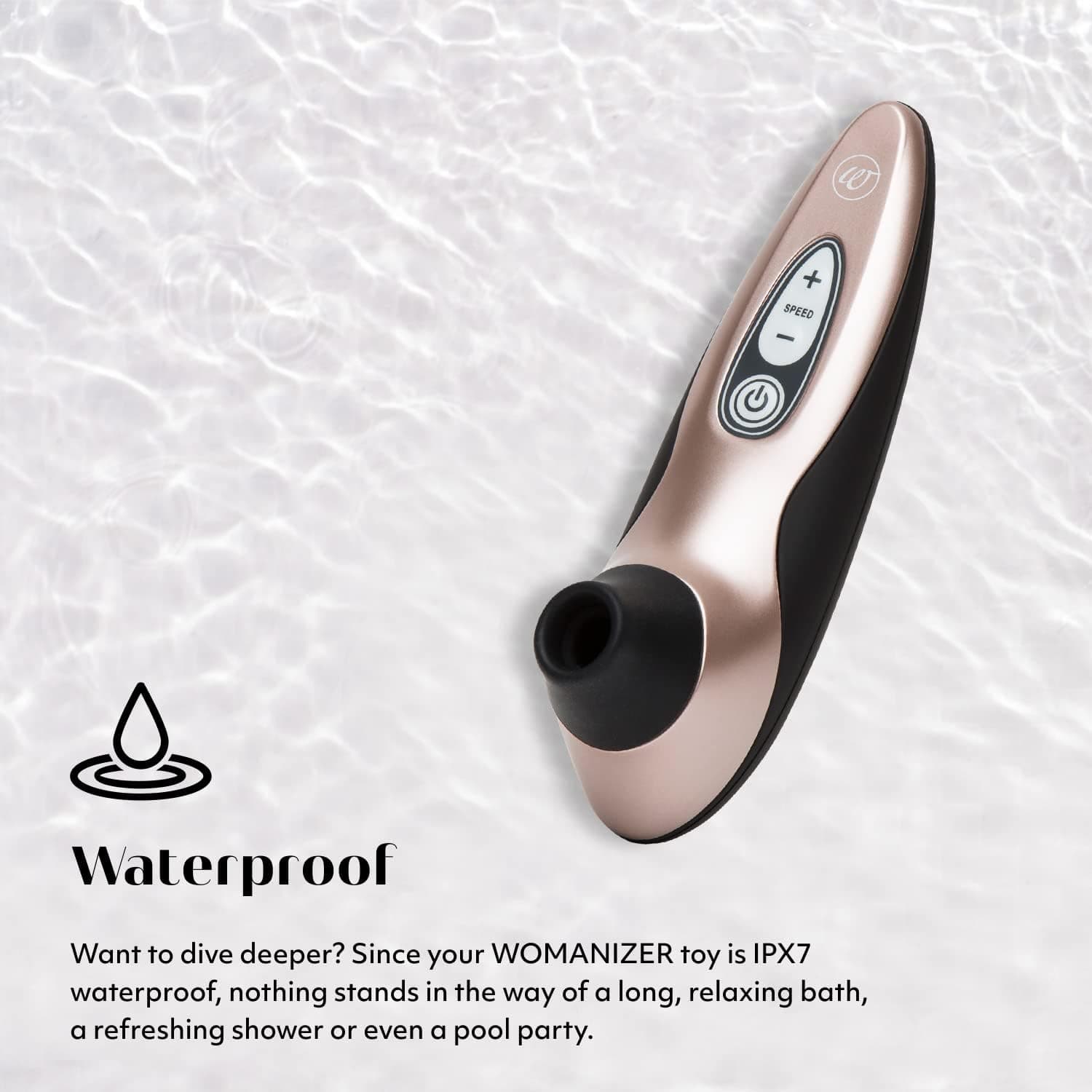 Womanizer Pro40 Klitoris Sauger Erotik Vibrator für Frauen Sex Spielzeug Dildo | Klitoris Stimulator Auflegevibrator mit 6 Intensitätsstufen | Leises Wasserdichtes Sexspielzeug für sie | Roségold