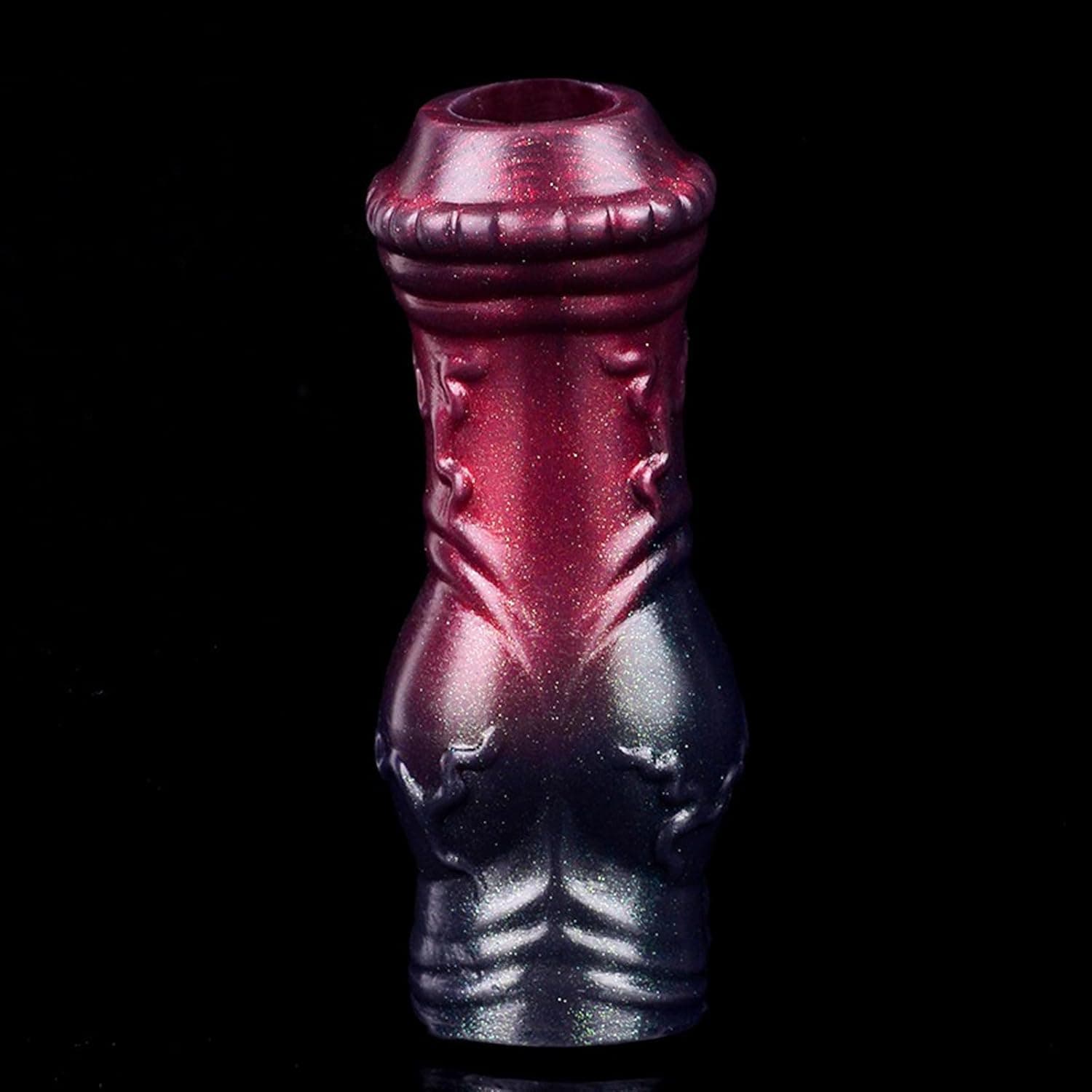 Silikon Penishülle Penis Sleeve Realistischer Pferd Dildo mit Hodenring Dicker Tier Horse Penis Hülle Penisverlängerung Extender Erweiterung Herren Penismanschetten Sexspielzeug Für Männer