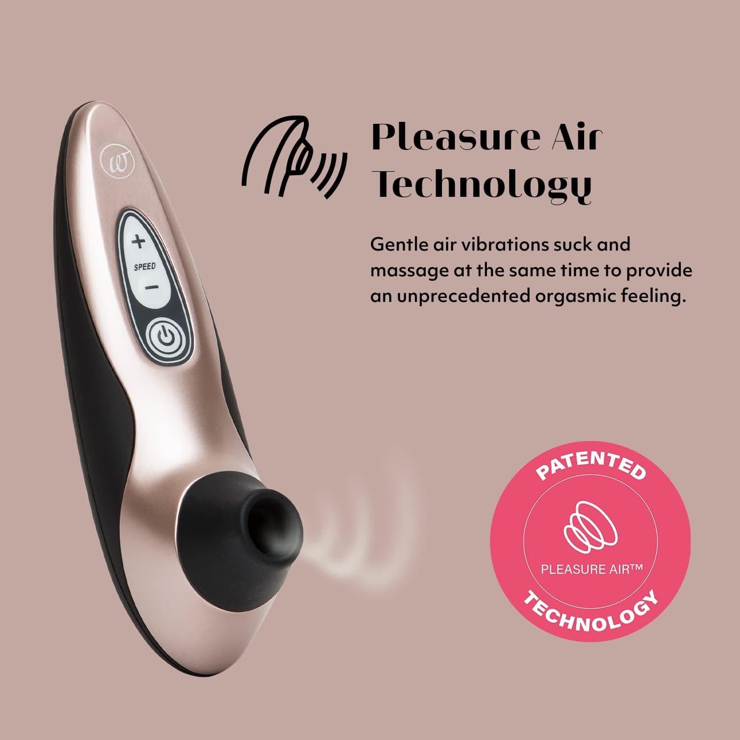 Womanizer Pro40 Klitoris Sauger Erotik Vibrator für Frauen Sex Spielzeug Dildo | Klitoris Stimulator Auflegevibrator mit 6 Intensitätsstufen | Leises Wasserdichtes Sexspielzeug für sie | Roségold