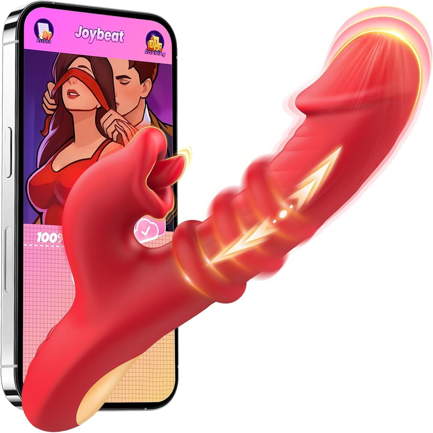 Cacuola Vibrator Dildo, Gebogene Stoßfunktion Dildos Sex Spielzeug für die Frau, Präzise Stimulation des G Punkt Vibration für Frauen, Vibratorensets für Frauen Sexspielzeug