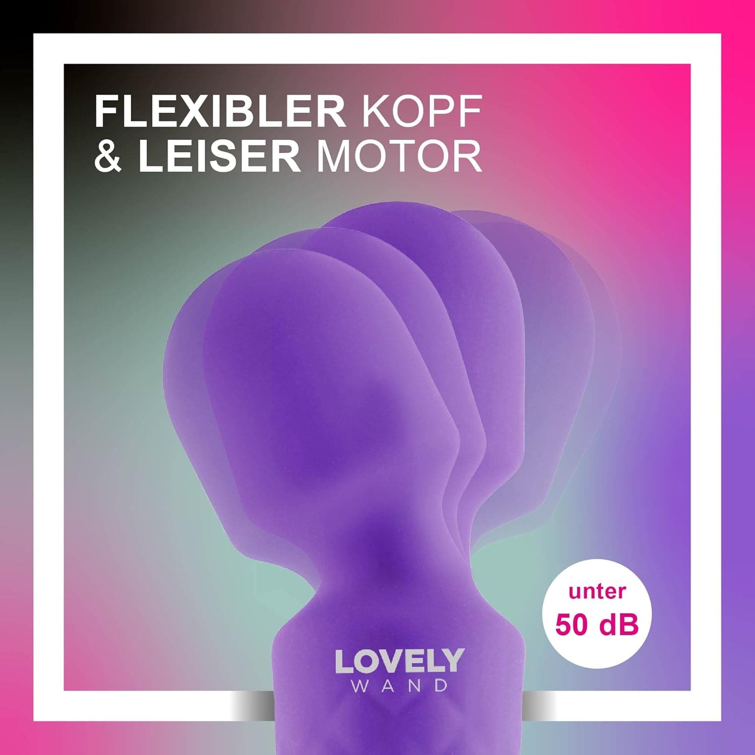 Vibrator für Frauen - Leises und Starkes Massagegerät + Akku - Sexspielzeug mit 20 Vibrationsmuster und 8 Geschwindigkeitsstufen - Kabelloser Dildo für Klitoris, G Spot - Lovely Wand (Lila)