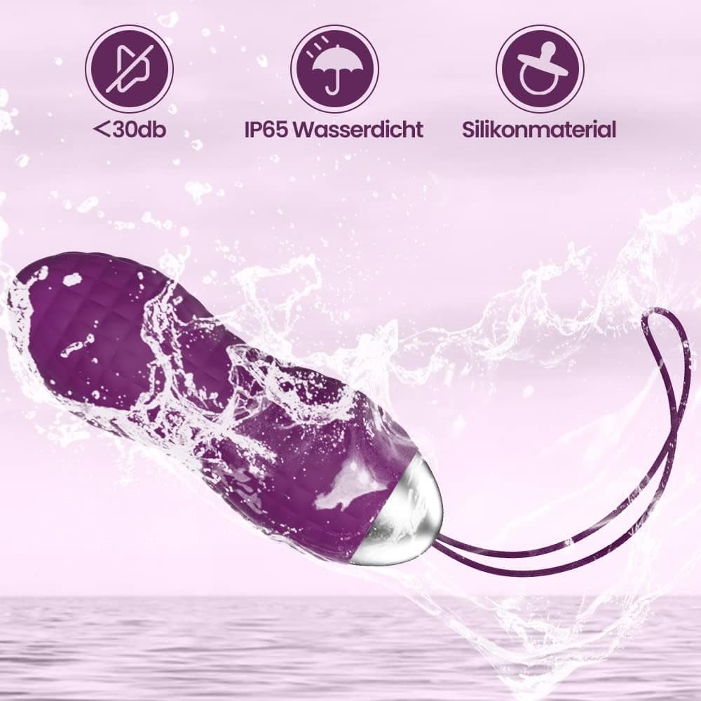Liebeskugeln Vibration, Allmay Wasserdicht Bullet-Vibratoren, G punkt und Klitoris Stimulation Sexspielzeug Bullet Vibrator mit Drahtlose Fernbedienung, 10 Vibrationsmodi für Frauen, Paar